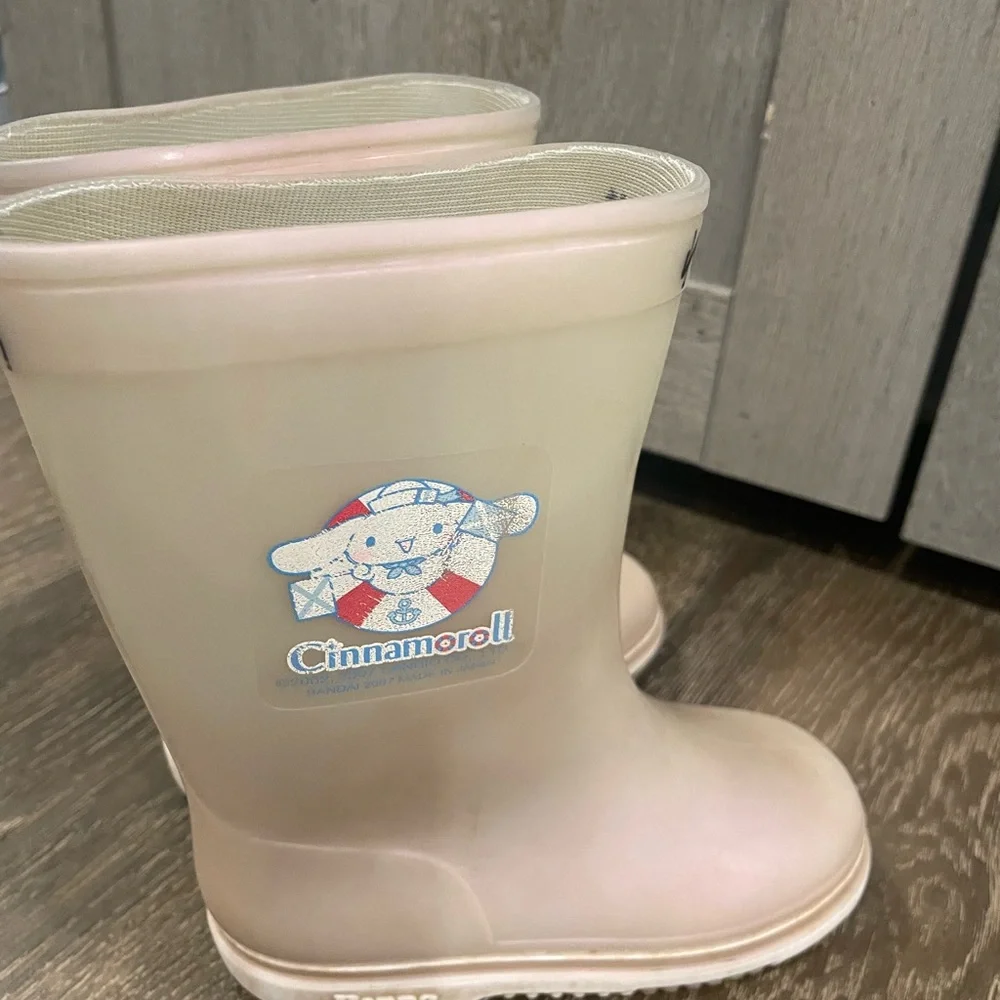 Kids Waterproof Cream Boots
